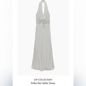 🎉SALE🎉Zara Black and White Polka Dot Backless Dress EUC | XL